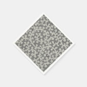 Serviette En Papier Mariage Dentelle Antique Lin Blanc Classique Joli (Coin)