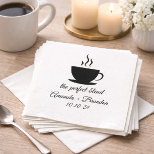 Serviette En Papier Mariage des amateurs de café The Perfect Blend