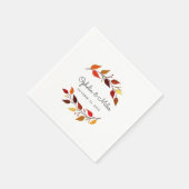 Serviette En Papier Mariage des branches d'automne (Coin)