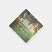 Serviette En Papier Mariage des branches de l'arbre à saules (Coin)