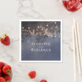 Serviette En Papier Mariage des branches et des lumières de l'arbre ru (En situation)