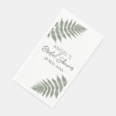 Serviette En Papier Mariage des Fermes vertes forestières (Coin)
