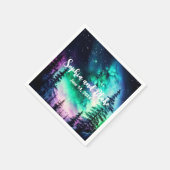 Serviette En Papier Mariage des feux célestes du Nord (Coin)