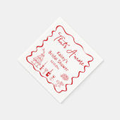 Serviette En Papier Mariage dessin à la main C'est l'amour Salle de fê (Coin)