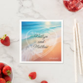 Serviette En Papier Mariage d'été chic (En situation)