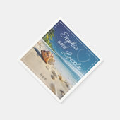 Serviette En Papier Mariage d'été élégant (Coin)