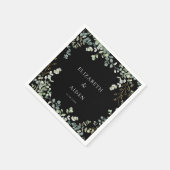 Serviette En Papier Mariage d'eucalyptus (Coin)