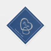 Serviette En Papier Mariage deux coeurs papier serviettes (Coin)