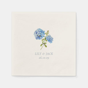 Serviette En Papier Mariage d'événements tendance Dusty Blue Floral Hy
