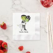 Serviette En Papier Mariage d'Halloween Napkin (En situation)