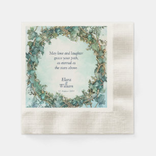 Serviette En Papier Mariage d'Imaginaire de grâce éternel