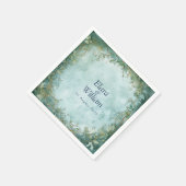 Serviette En Papier Mariage d'Imaginaire de grâce éternel (Coin)