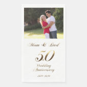 Serviette En Papier Mariage d'or 50e anniversaire Parents (Devant)
