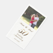 Serviette En Papier Mariage d'or 50e anniversaire Parents (Coin)