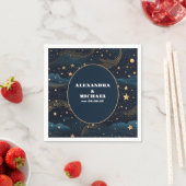 Serviette En Papier Mariage d'or céleste Crescent Moon (En situation)