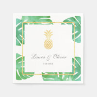 Mariage d'or d'ananas tropical