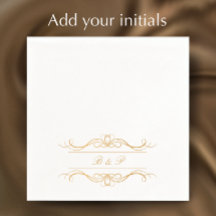 Mariage d'or Elegant Monogram de couple