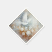 Serviette En Papier Mariage Dove Papier Floral Napkins (Coin)