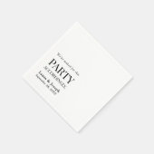 Serviette En Papier Mariage drôle de bar en conséquence (Coin)