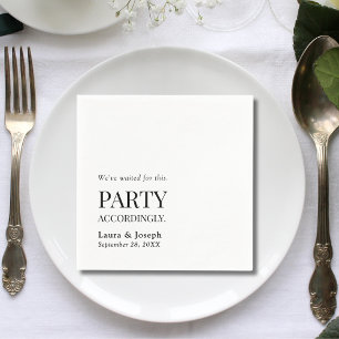 Serviette En Papier Mariage drôle de bar en conséquence