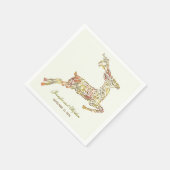 Serviette En Papier Mariage du bois de Deer Fall (Coin)