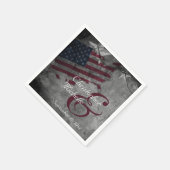 Serviette En Papier Mariage du drapeau américain patriotique (Coin)