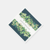 Serviette En Papier Mariage du jardin d'Eucalyptus (Coin)