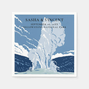 Serviette En Papier Mariage du parc national Yellowstone