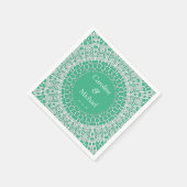 Serviette En Papier Mariage du parti White Lace (Coin)