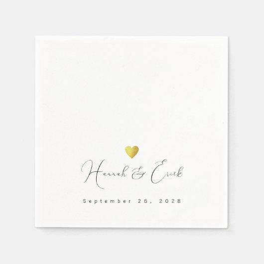 Serviette En Papier Mariage élégant (Devant)