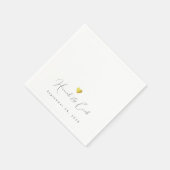 Serviette En Papier Mariage élégant (Coin)