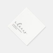 Serviette En Papier Mariage élégant (Coin)