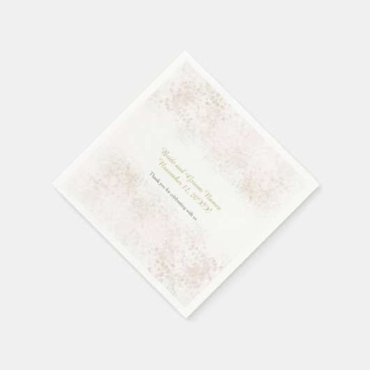 Serviette En Papier Mariage élégant Flush Flush (Coin)