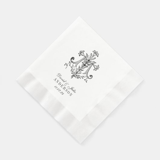 Serviette En Papier Mariage élégant Marian Cross Religieux (Coin)