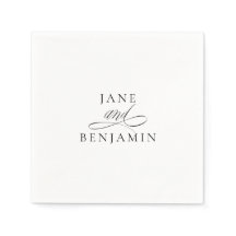 Mariage Élégant Minimaliste en Noir et Blanc Fine