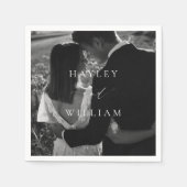 Serviette En Papier Mariage Ellesmere Photo (Devant)