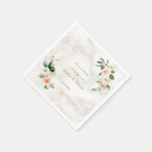 Serviette En Papier Mariage en marbre de Parties scintillant dorée Fle (Coin)