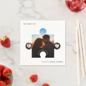 Serviette En Papier Mariage en pièces de puzzle (En situation)