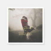 Serviette En Papier Mariage Engagement Party Ajouter une photo (Devant)