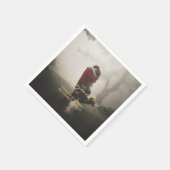 Serviette En Papier Mariage Engagement Party Ajouter une photo (Coin)