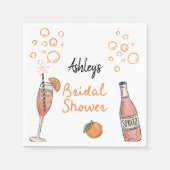 Serviette En Papier Mariage estival (Devant)