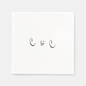 Serviette En Papier Mariage & Evénement (Devant)