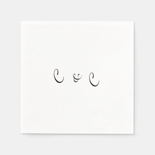 Serviette En Papier Mariage & Evénement (Devant)