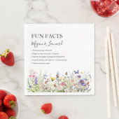 Serviette En Papier Mariage Faits amusants fleur sauvage jardin fleuri (En situation)