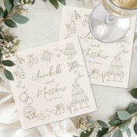 Mariage Fantaisiste Dessiné à la Main