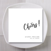 Serviette En Papier Mariage Félicitations Script Gras