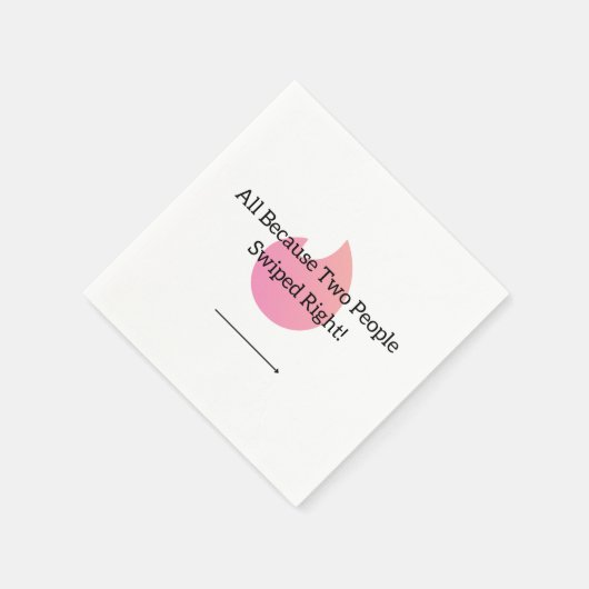 Serviette En Papier Mariage/Fiançailles essuyé à droite serviettes (Coin)