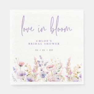 Serviette En Papier Mariage Fleur de Lilas Fleurs Sauvages
