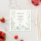 Serviette En Papier Mariage Fleur Delicate Anglais Meadow (En situation)