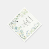 Serviette En Papier Mariage Fleur Delicate Anglais Meadow (Coin)